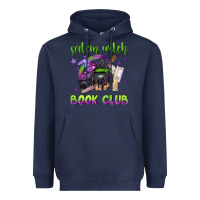 Navy Salem witch book club Heavyweight Hoodie - NancyCooperArtShop