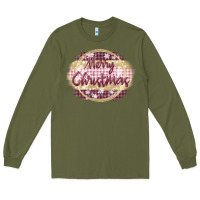 Army Green merry christmas pink Long Sleeve Tee - MaliasSmallBusiness