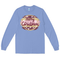 Colony Blue merry christmas pink Long Sleeve Tee - MaliasSmallBusiness