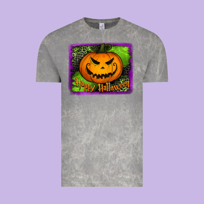 Happy Halloween Pumpkin Vintage Tee Designed By Jasminsmagicworld