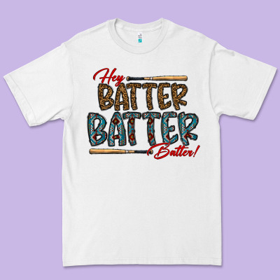 Hey Batter Batter Batter Premium Tee Designed By Cowhidedigitalart