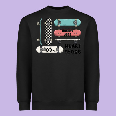 Worry Less Heavyweight Sweatshirt Designed By Maliassmallbusiness