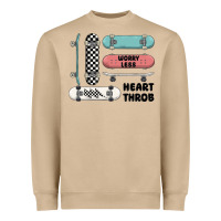 Mushroom worry less Heavyweight Sweatshirt - MaliasSmallBusiness
