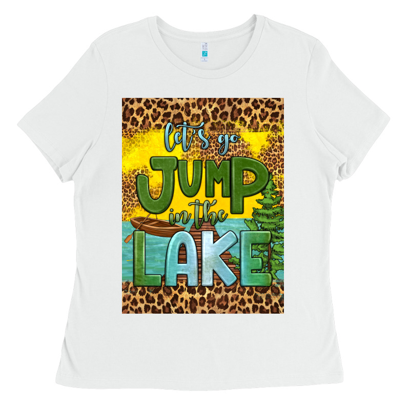 Let's Go Jump In The Lake Air Freshener Ladies Tee by HRA Design Shop | Teevron