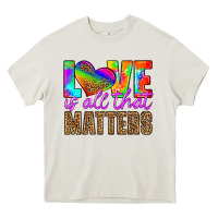 Cream love is all that matters Heavy Core Tee - HRA Design Shop