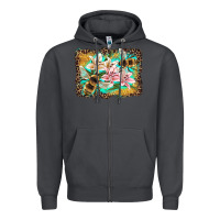 Smoke bees and lilies with leopard Zipper Hoodie - Artiststas