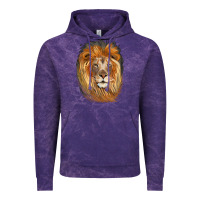 Cloud Purple Lion Head Vintage Hoodie - LillyAllenDesigns