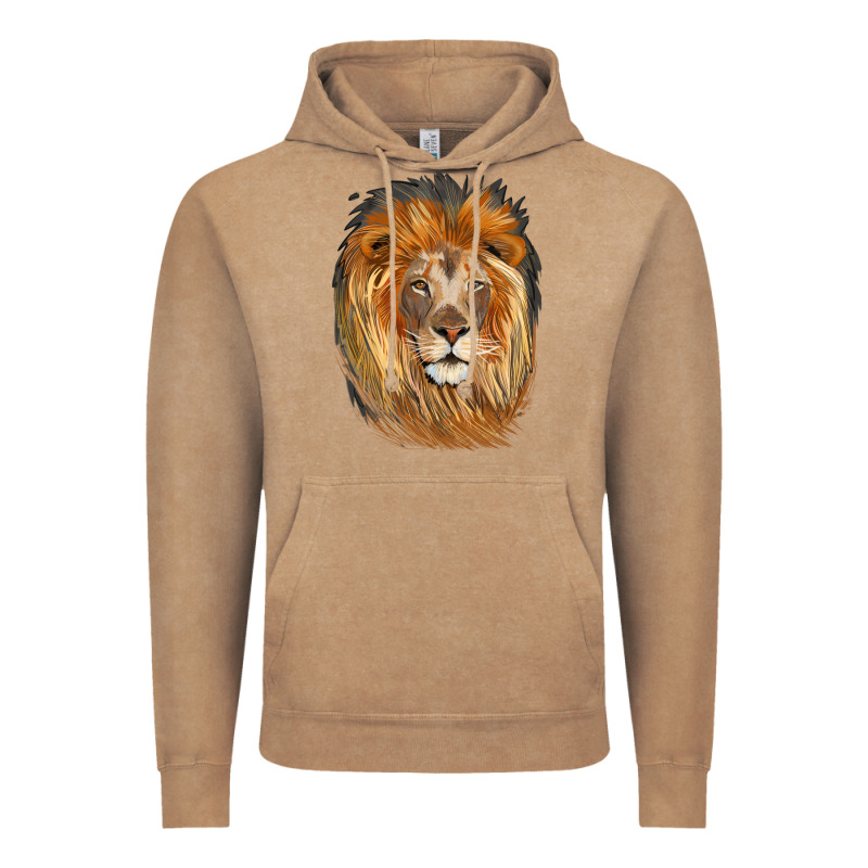 Lion Head Vintage Hoodie by LillyAllenDesigns | Teevron