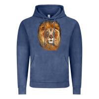 Vintage Denim Lion Head Vintage Hoodie - LillyAllenDesigns