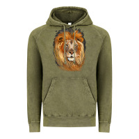 Vintage Olive Lion Head Vintage Hoodie - LillyAllenDesigns
