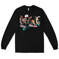 Black love nurse Long Sleeve Tee - NancyCooperArtShop