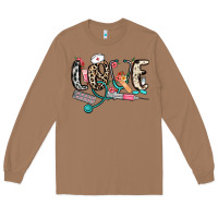 Toasted Coconut love nurse Long Sleeve Tee - NancyCooperArtShop