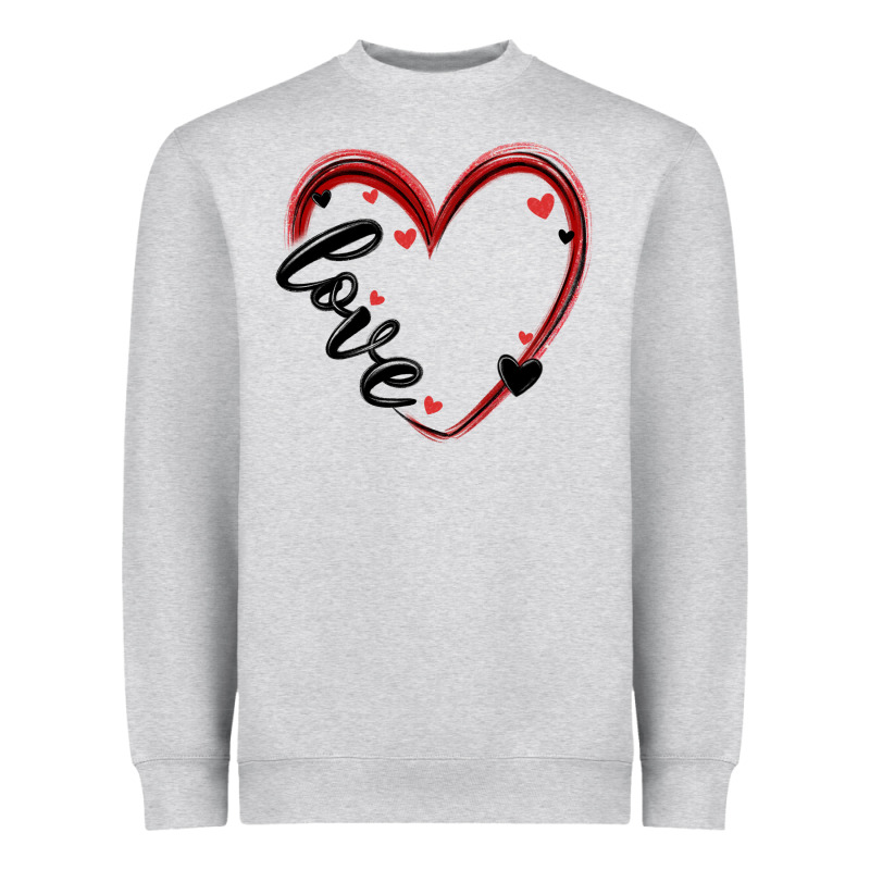 Valentines Day Heart Heavyweight Sweatshirt by MaliasSmallBusiness | Teevron