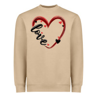 Mushroom valentines day heart Heavyweight Sweatshirt - MaliasSmallBusiness