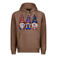 Chestnut USA gnomies 4th of july Premium Hoodie - HowdyJamesFarm
