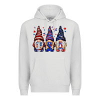 Dove Grey USA gnomies 4th of july Premium Hoodie - HowdyJamesFarm