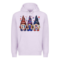 Lilac USA gnomies 4th of july Premium Hoodie - HowdyJamesFarm