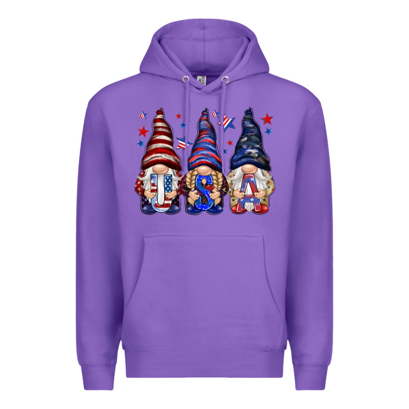 Usa Gnomies 4th Of July Premium Hoodie by HowdyJamesFarm | Teevron