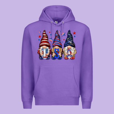 Usa Gnomies 4th Of July Premium Hoodie Designed By Howdyjamesfarm