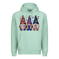 Seafoam USA gnomies 4th of july Premium Hoodie - HowdyJamesFarm