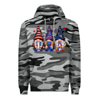 Slate Camo USA gnomies 4th of july Premium Hoodie - HowdyJamesFarm