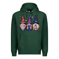 Sports Green USA gnomies 4th of july Premium Hoodie - HowdyJamesFarm
