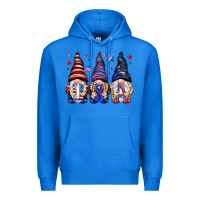 True Royal USA gnomies 4th of july Premium Hoodie - HowdyJamesFarm
