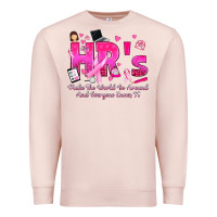 Pale Pink breast cancer hr human resources Premium Sweatshirt - texasbilliewilder