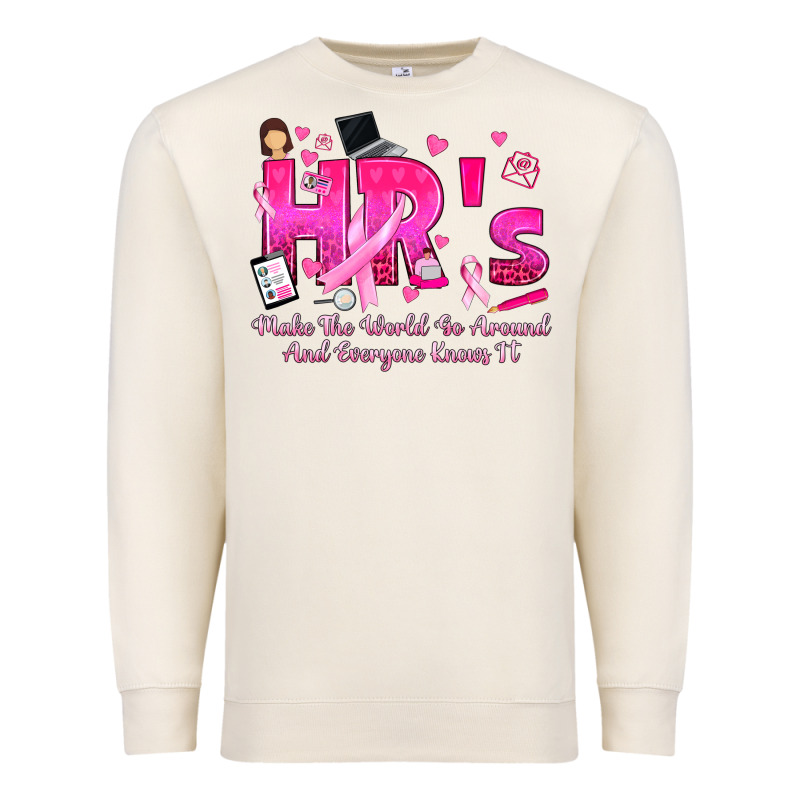 Breast Cancer Hr Human Resources Premium Sweatshirt by texasbilliewilder | Teevron