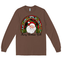 Chestnut merry christmas y'all rainbow Long Sleeve Tee - JahusDesignShop