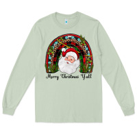 Matcha merry christmas y'all rainbow Long Sleeve Tee - JahusDesignShop