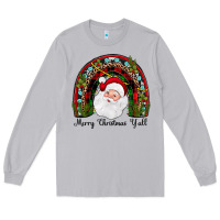 Moon Dust merry christmas y'all rainbow Long Sleeve Tee - JahusDesignShop