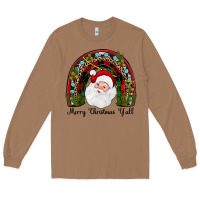Toasted Coconut merry christmas y'all rainbow Long Sleeve Tee - JahusDesignShop