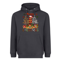 Smoke Merry Christmas with western trees Heavyweight Hoodie - NancyCooperArtShop