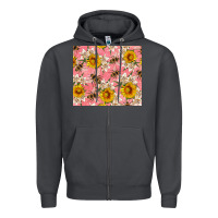 Smoke bees and flowers Zipper Hoodie - Artiststas