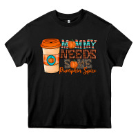 Black mommy needs some pumpkin spice Heavy Core Tee - CowhideDigitalArt