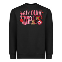 Black valentine vibes Heavyweight Sweatshirt - MaliasSmallBusiness