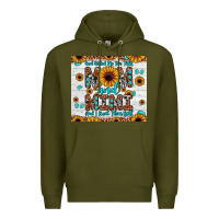 Army Green god gifted me two titles mom and mimi and i rock them both Premium Hoodie - JahusDesignShop