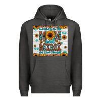 Charcoal Heather god gifted me two titles mom and mimi and i rock them both Premium Hoodie - JahusDesignShop