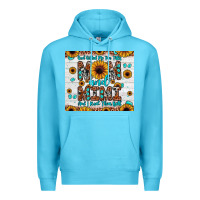 Ocean Blue god gifted me two titles mom and mimi and i rock them both Premium Hoodie - JahusDesignShop