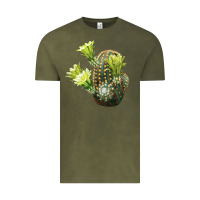 Vintage Olive nylon hedgehog cactus Vintage Tee - LillyAllenDesigns