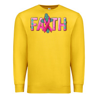 Lemon Cancer Faith with gemstone Premium Sweatshirt - NancyCooperArtShop