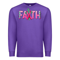 Purple Cancer Faith with gemstone Premium Sweatshirt - NancyCooperArtShop