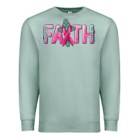 Seafoam Cancer Faith with gemstone Premium Sweatshirt - NancyCooperArtShop