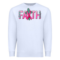 White Cancer Faith with gemstone Premium Sweatshirt - NancyCooperArtShop