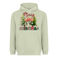 Matcha Merry Christmas flamingo Heavyweight Hoodie - texasbilliewilder