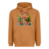 Meerkat Merry Christmas flamingo Heavyweight Hoodie - texasbilliewilder
