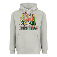 Moon Dust Merry Christmas flamingo Heavyweight Hoodie - texasbilliewilder