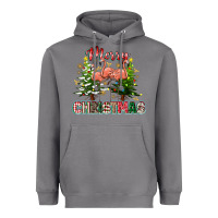 Storm Merry Christmas flamingo Heavyweight Hoodie - texasbilliewilder