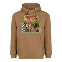 Toasted Coconut Merry Christmas flamingo Heavyweight Hoodie - texasbilliewilder
